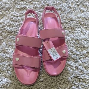Stony Clover x Target Pink Shoes with White Hearts Size 10